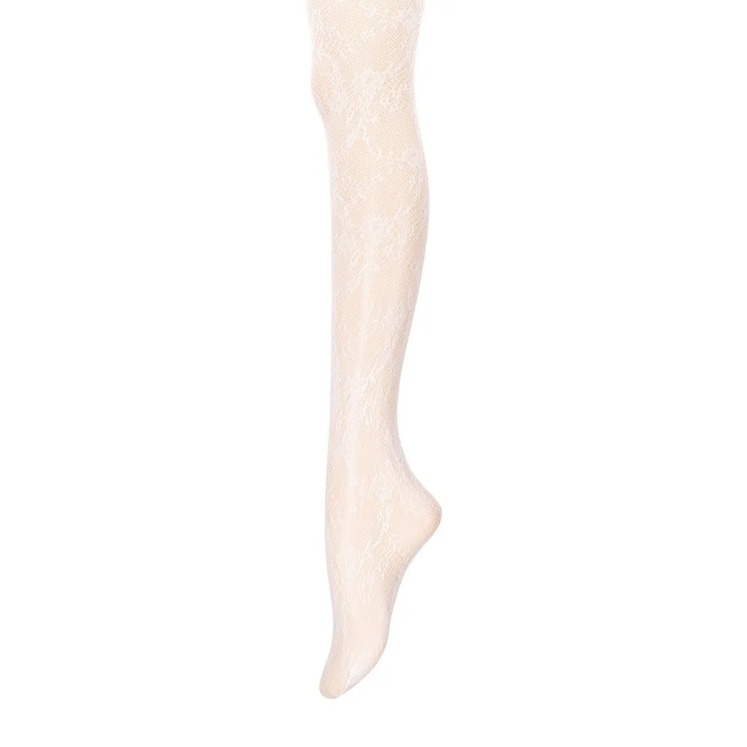 011900204 Raschel Lacy Flower Tights