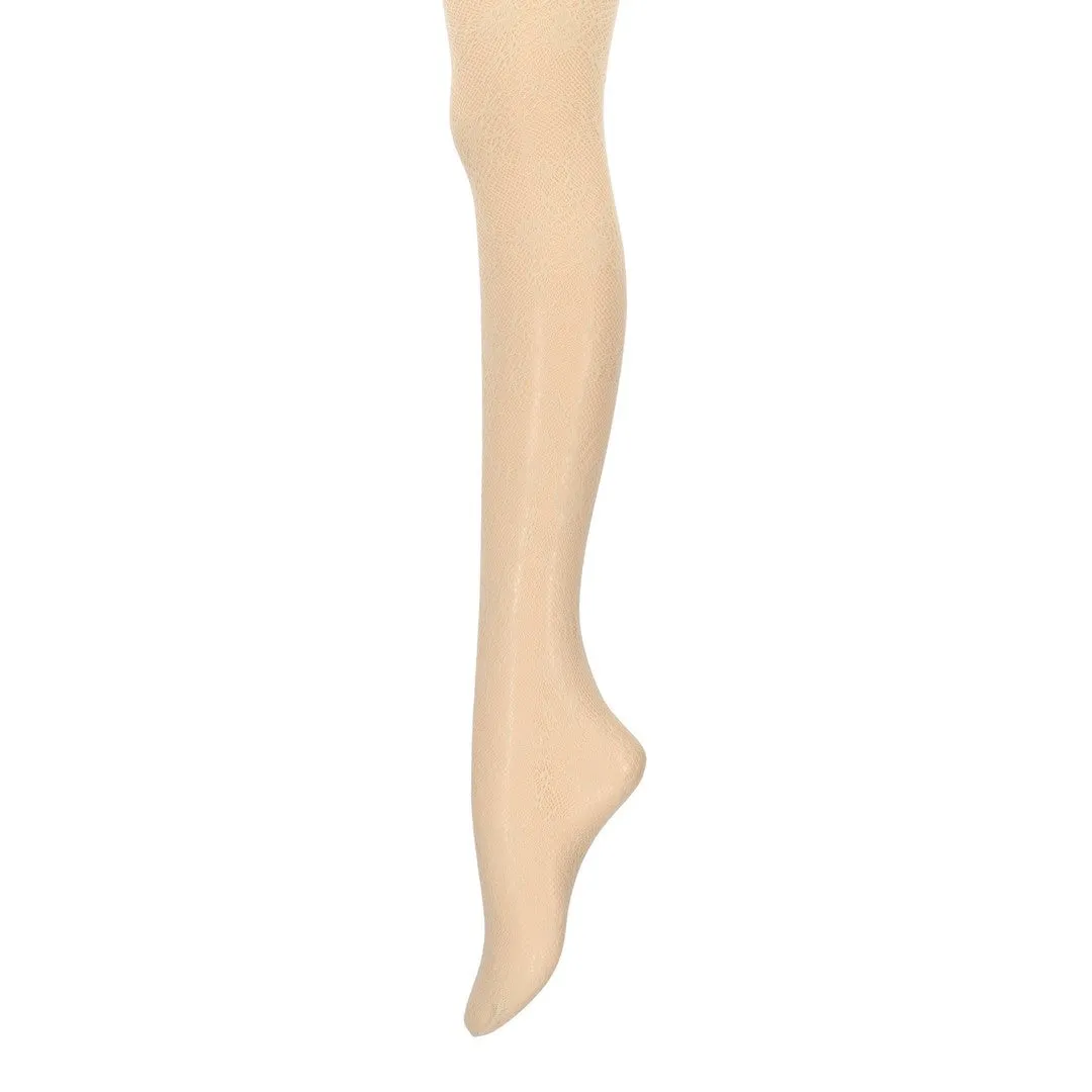 011900204 Raschel Lacy Flower Tights