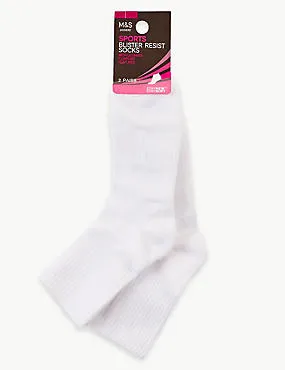 2 Pair Pack Blister Resist Ankle Socks