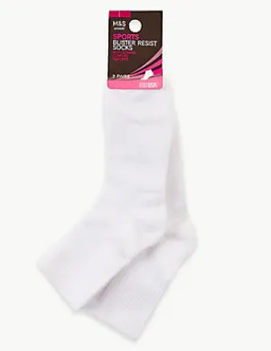 2 Pair Pack Blister Resist Ankle Socks