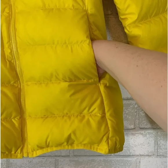 Adidas Bright Yellow Lightweight Puffer jacket Size S