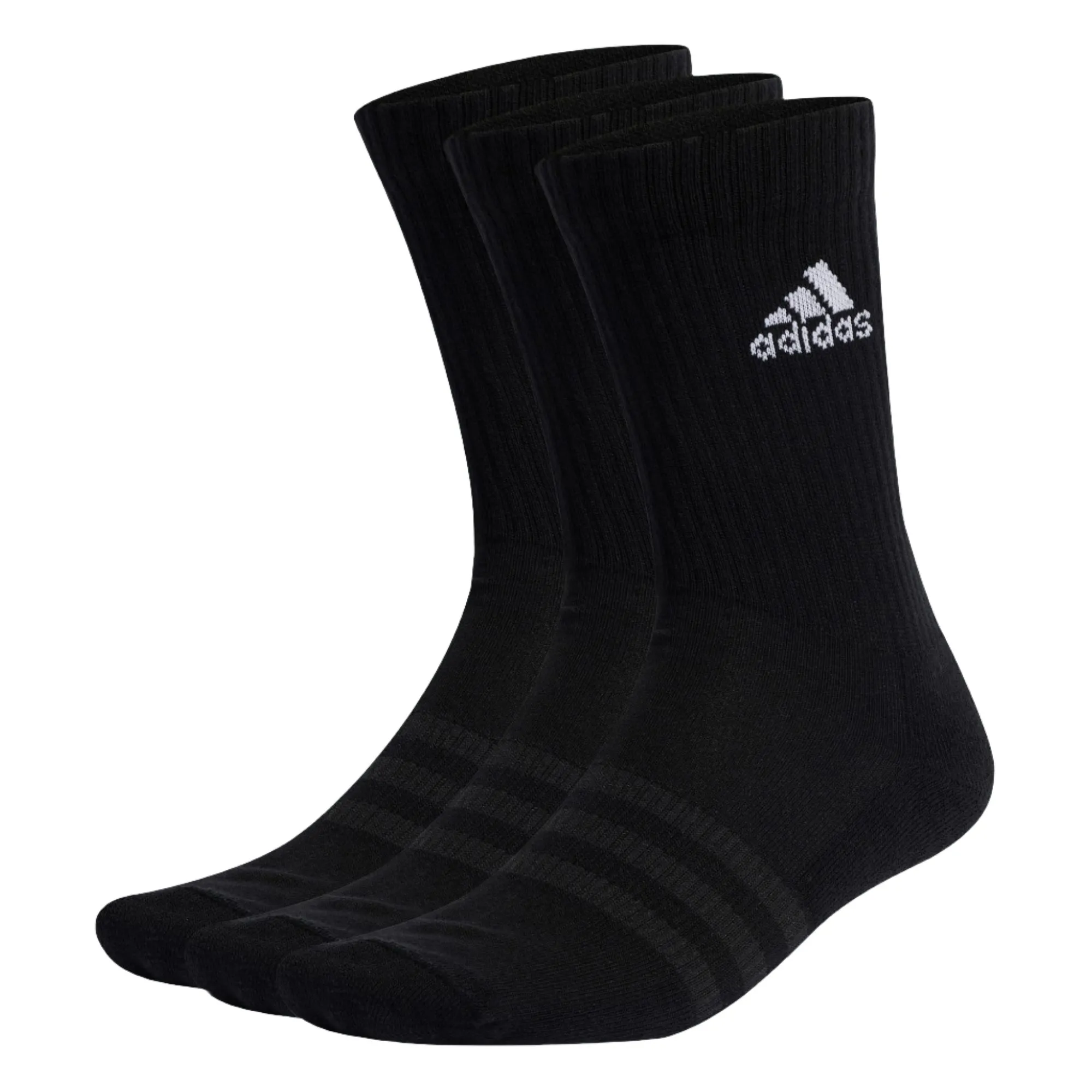 Adidas Cushioned Spw Crew Socks 3-Pack - Black