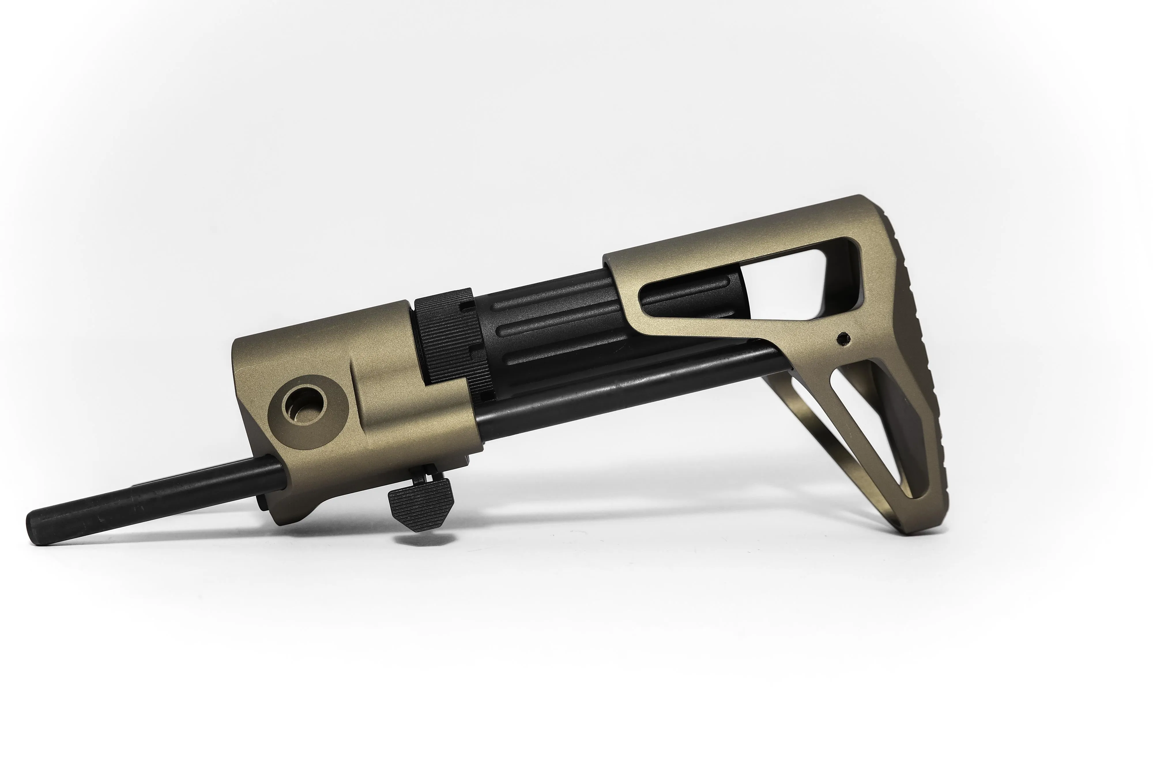 Amoeba CNC PDW Retractable Stock Gold