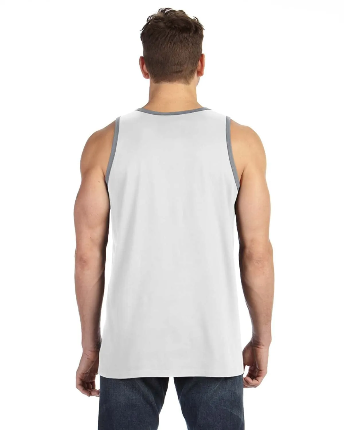 Anvil Lightweight Tank | White/ Hther Gry