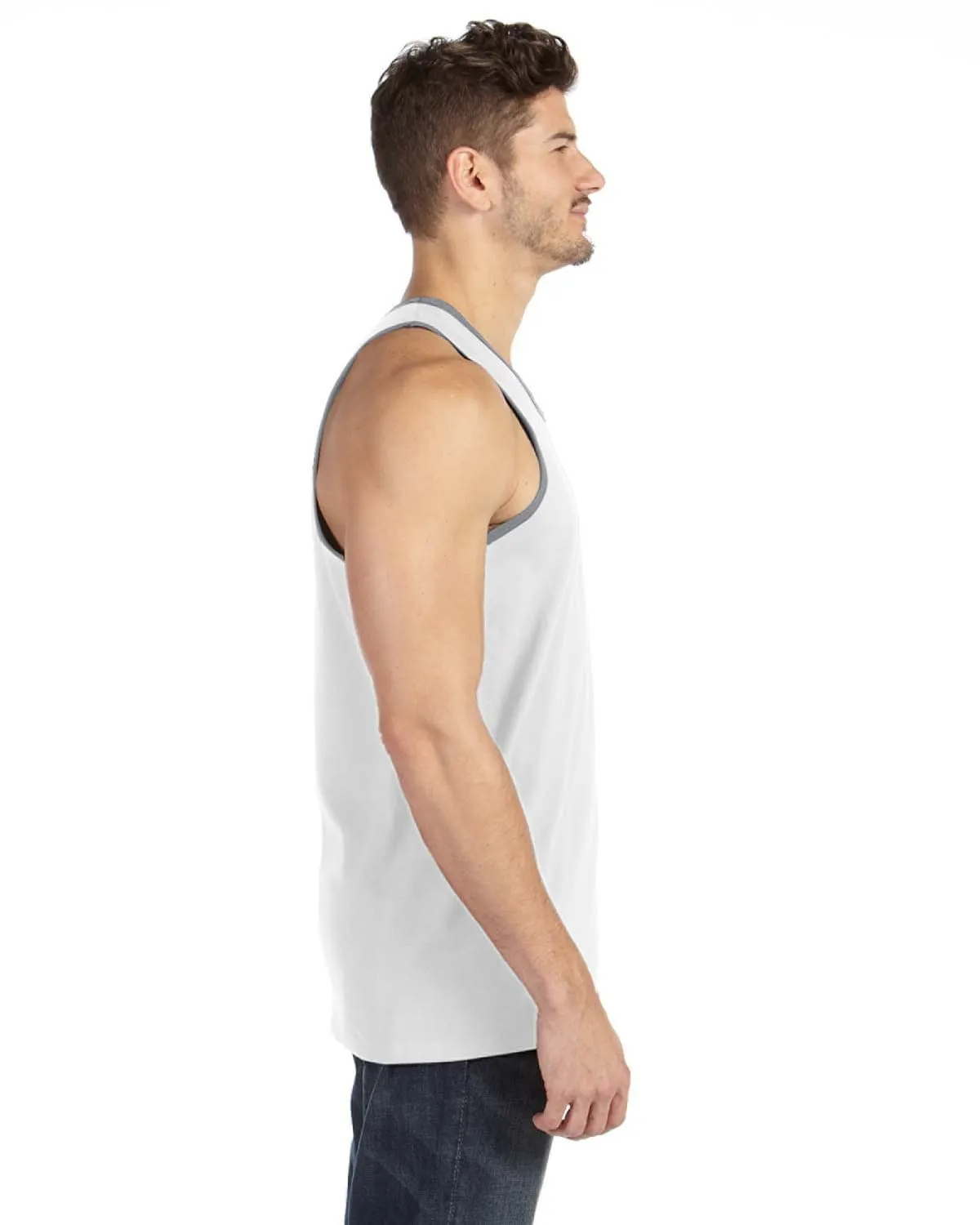 Anvil Lightweight Tank | White/ Hther Gry
