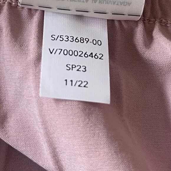 ATHLETA Color Block Swing Foward Pleated High Low Midi Athletic Skirt