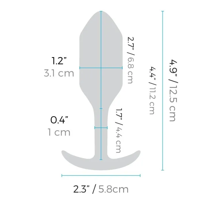 B-Vibe Snug Plug Anal Vibrant 12.5 Cm