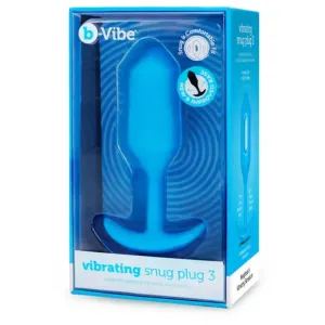 B-Vibe VIBRATING SNUG PLUG L BLUE