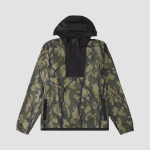 Billabong Windswell Windbreaker Jacket Olive Camo