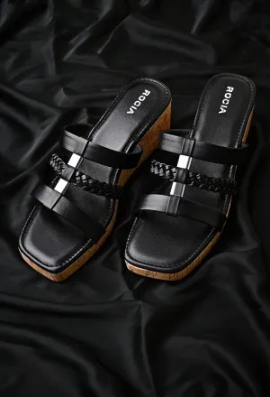 Black Women Casual Wedges