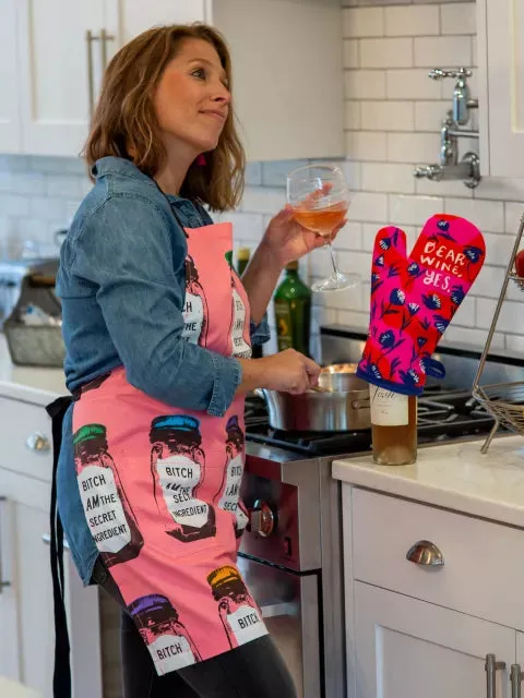 Blue Q Dear Wine Yes Oven Mitt