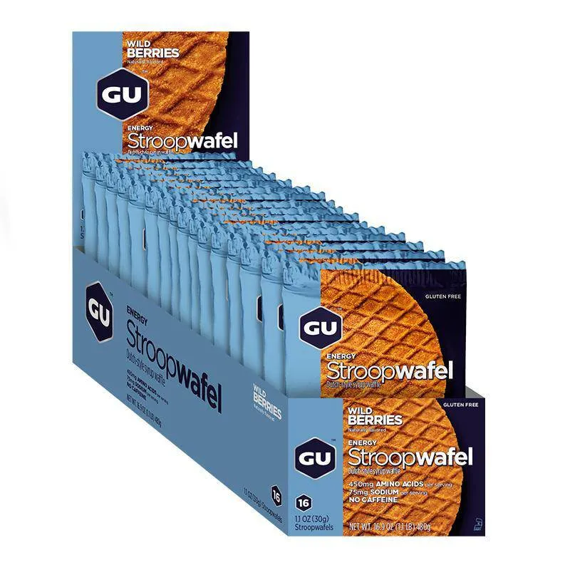 Caja de Waffles Wild Berry (GF) GU Energy