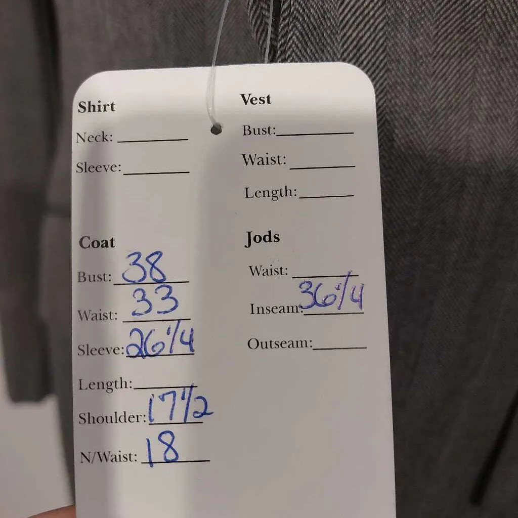 Carl Meyers Grey Herringbone Mens 3 Piece Suit