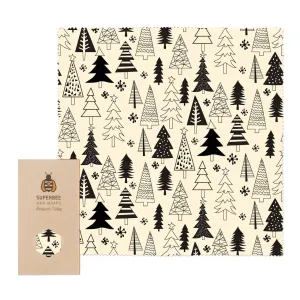 Christmas Sandwich Wrap Retail Chrismas - Black&White