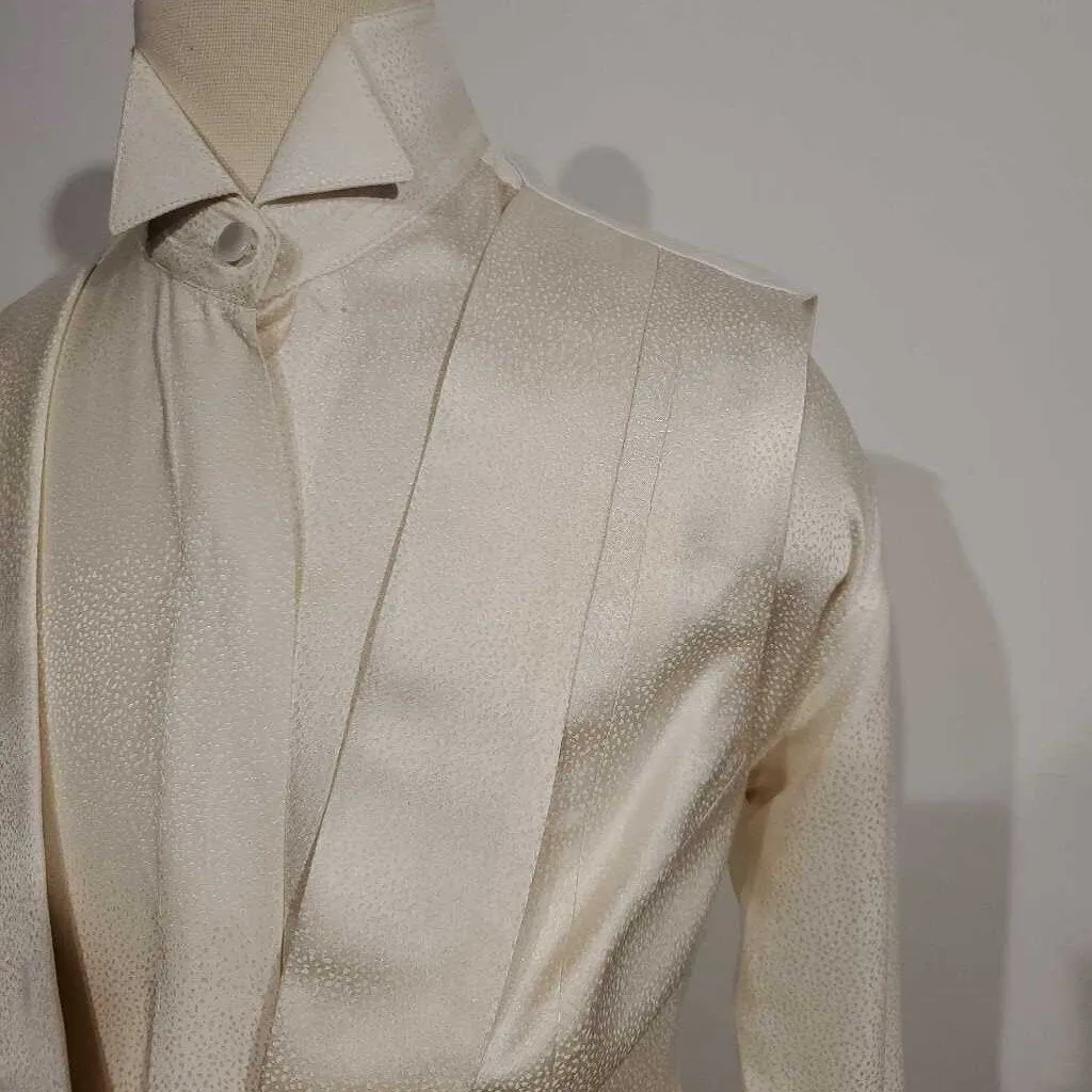 Cream Formal Vest and Shirt Set