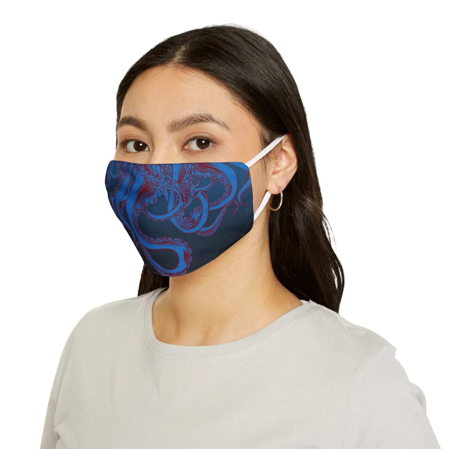 Cthulhu Blue Snug-Fit Fabric Face Mask