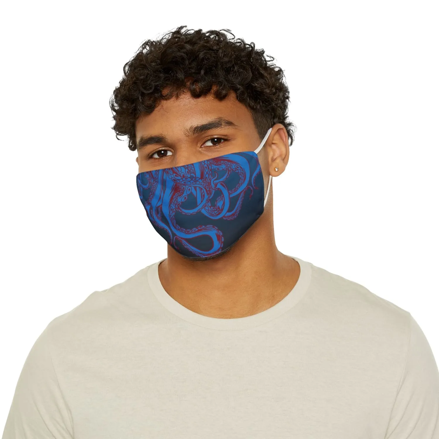 Cthulhu Blue Snug-Fit Fabric Face Mask