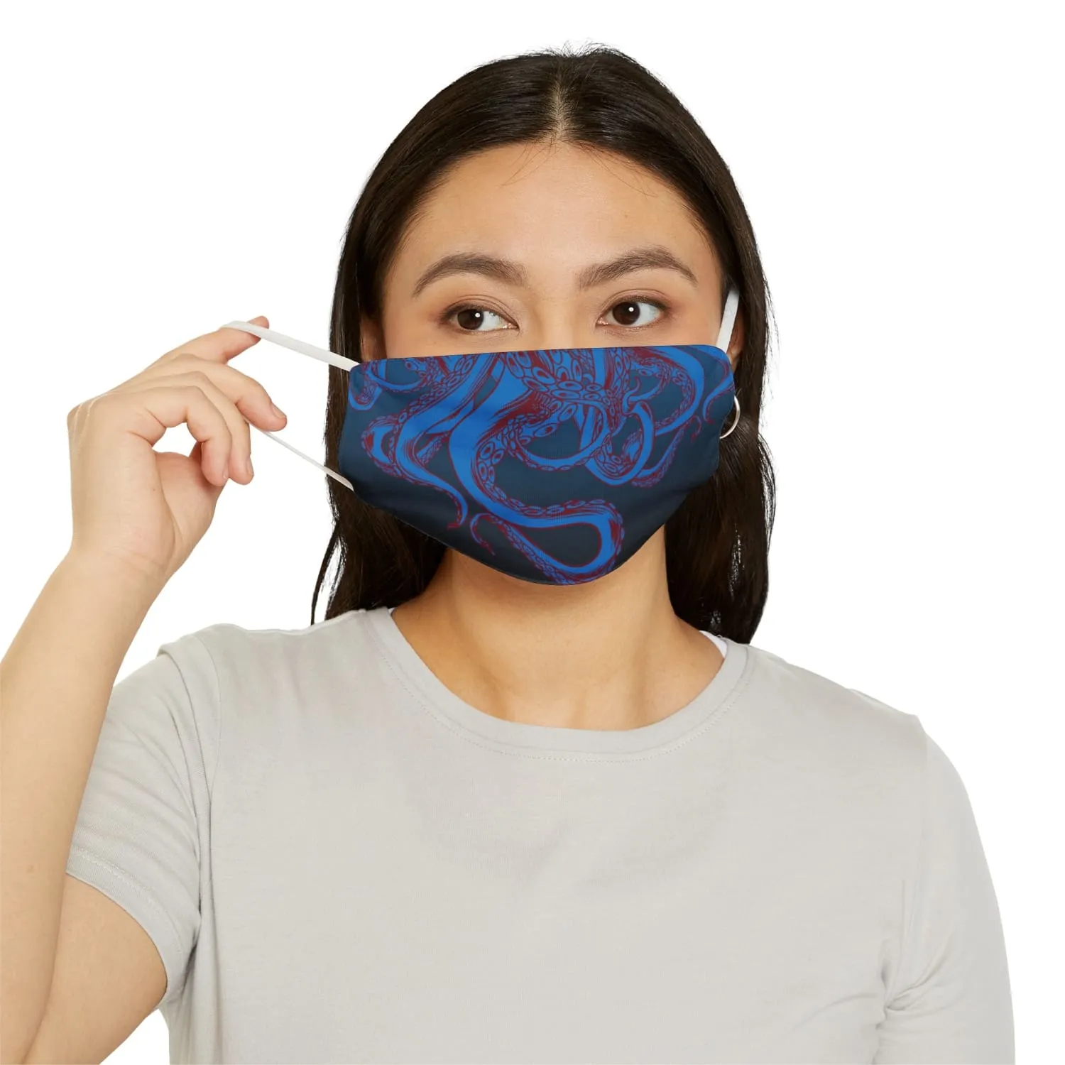 Cthulhu Blue Snug-Fit Fabric Face Mask
