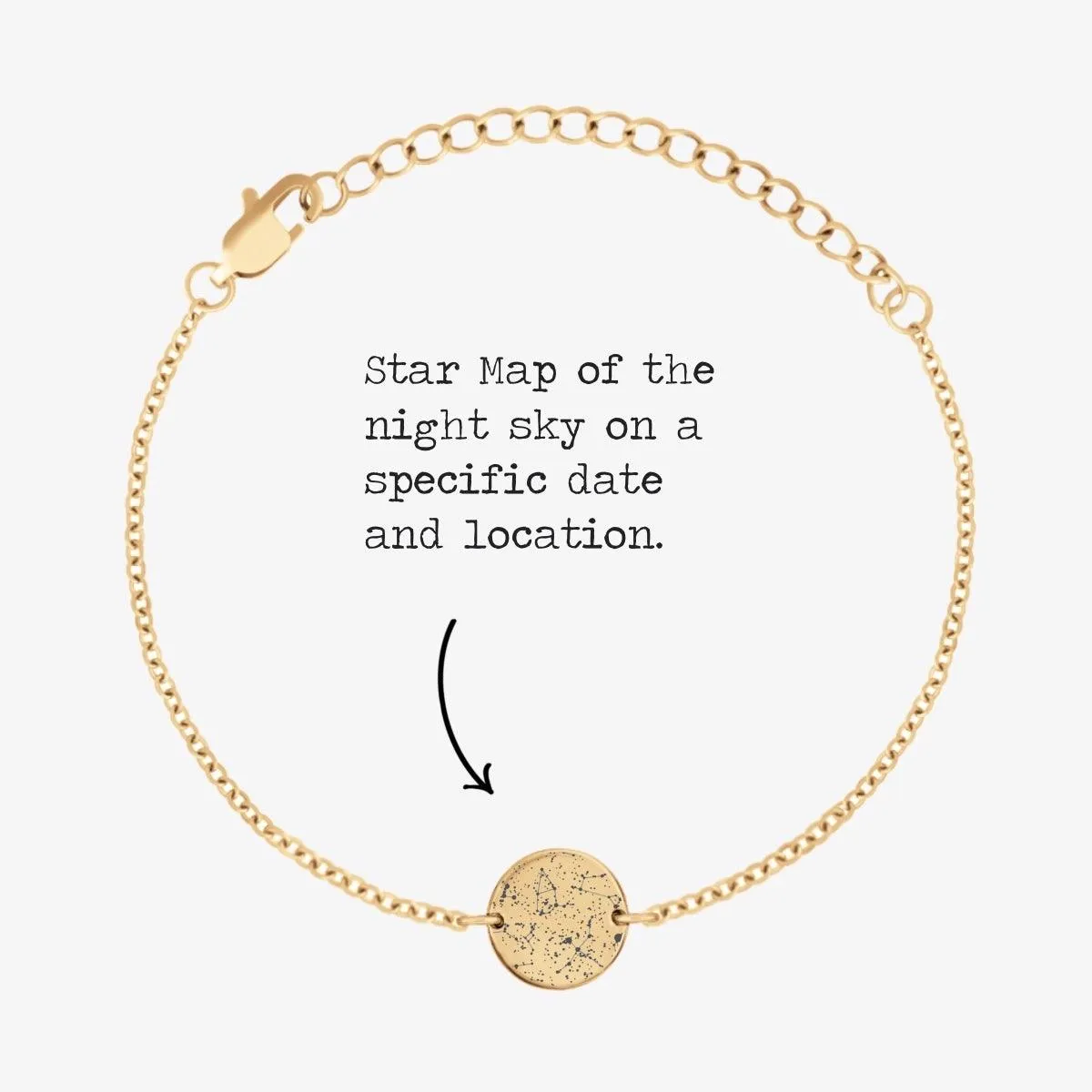 Custom Minimal Star Map Bracelet Set