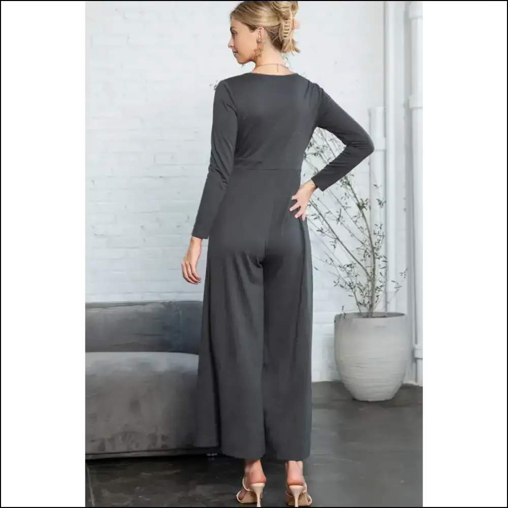 Dark Grey Henley Jumpsuit: Finally, Pants Optional! 😈 Needful Things