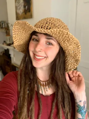 Dixie Raffia Sunhat - Crochet Pattern