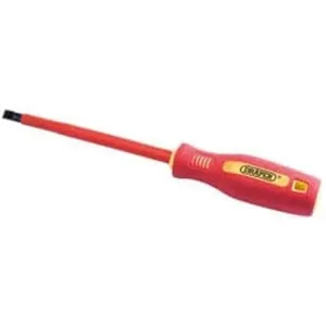Draper Fully Insulated Plain Slot Screwdriver, 8 X 150Mm (Sold Loose) Dr-46526