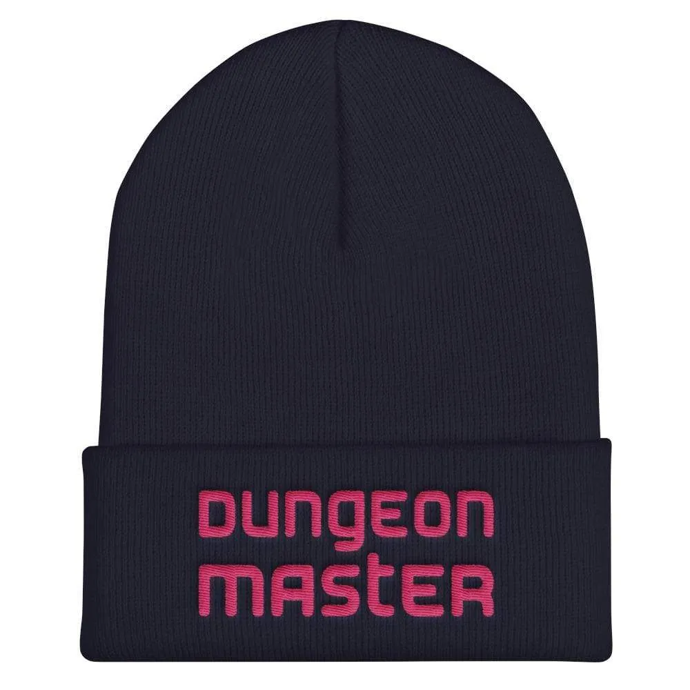 Dungeon Master DM Modern Pink Cuffed Beanie / Tuque