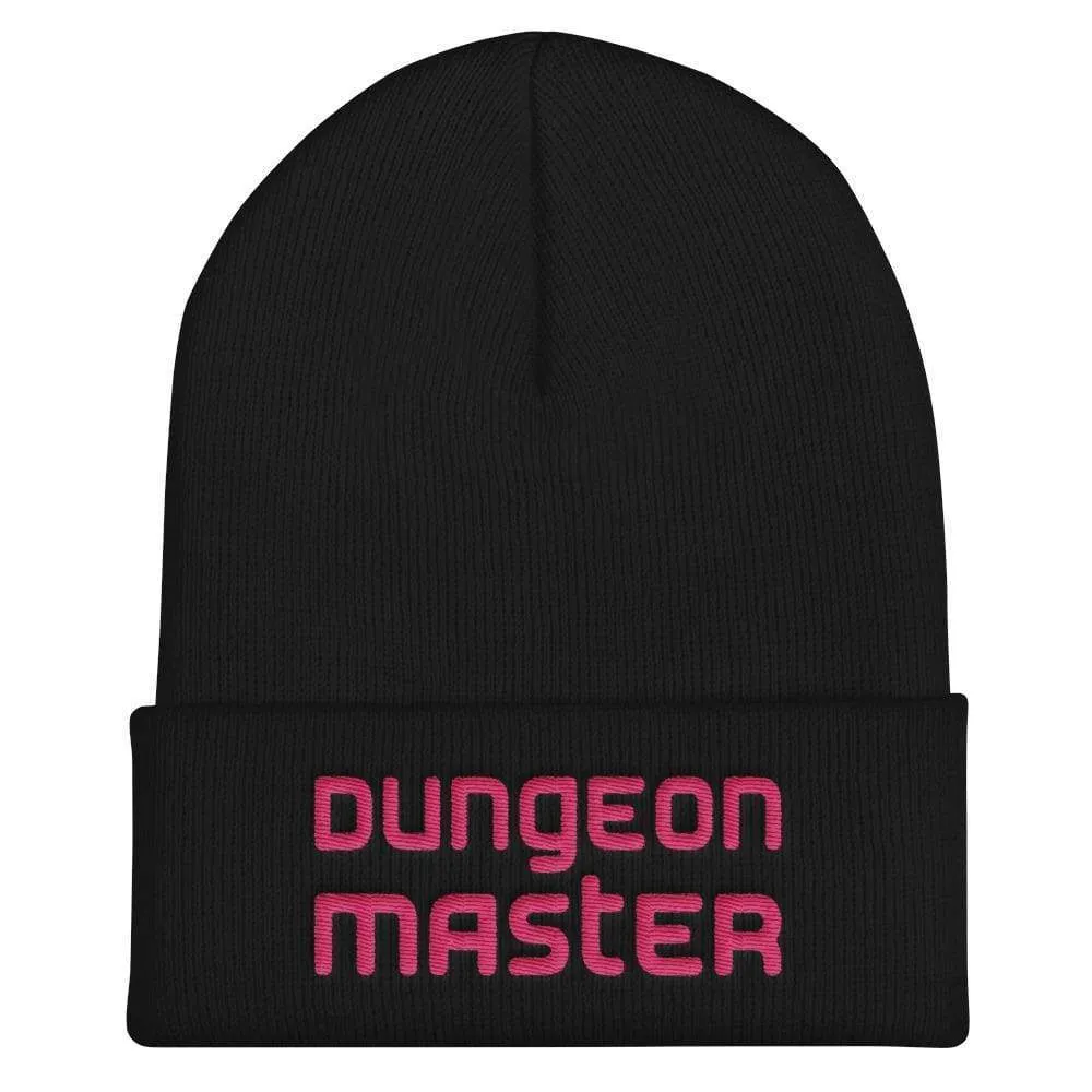 Dungeon Master DM Modern Pink Cuffed Beanie / Tuque