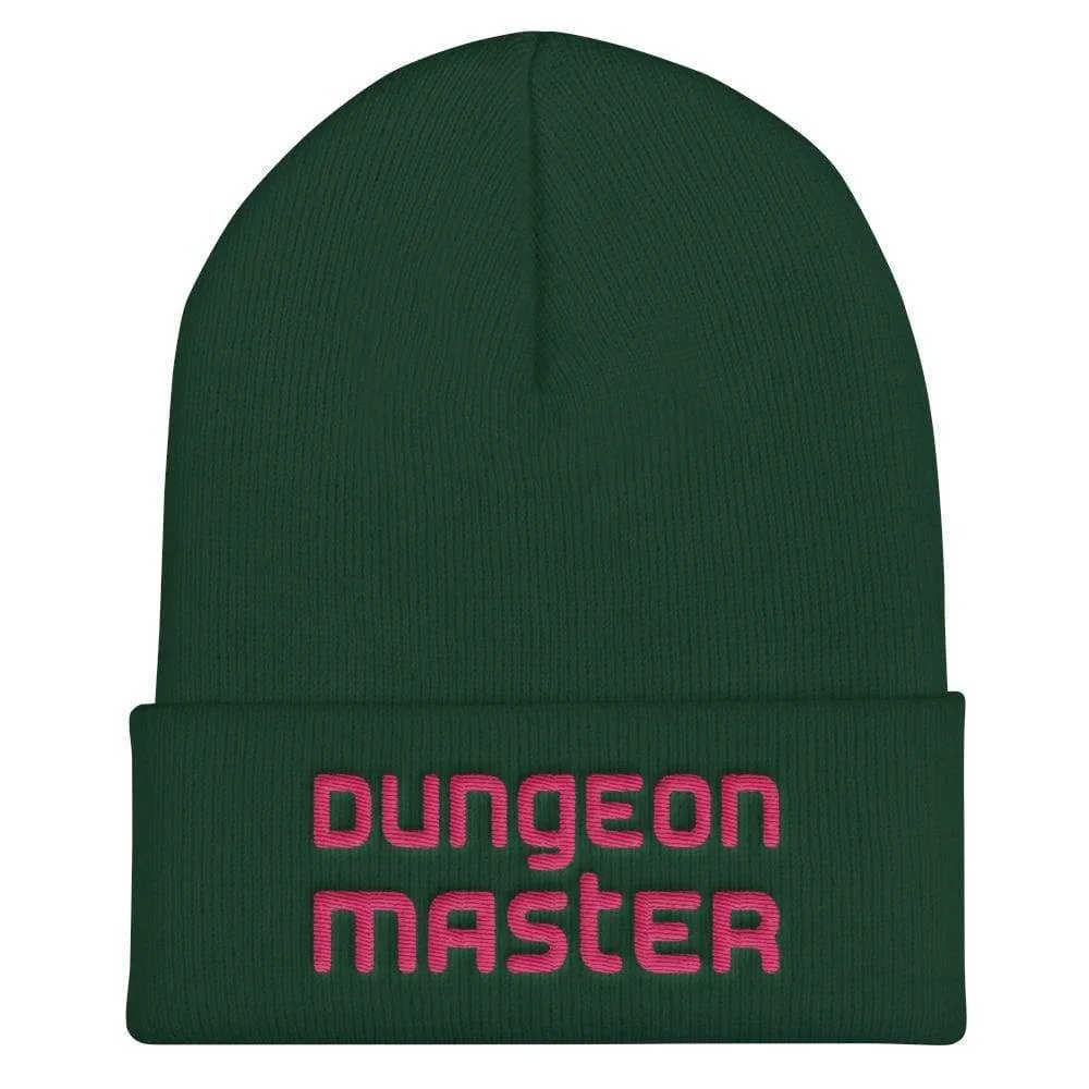 Dungeon Master DM Modern Pink Cuffed Beanie / Tuque