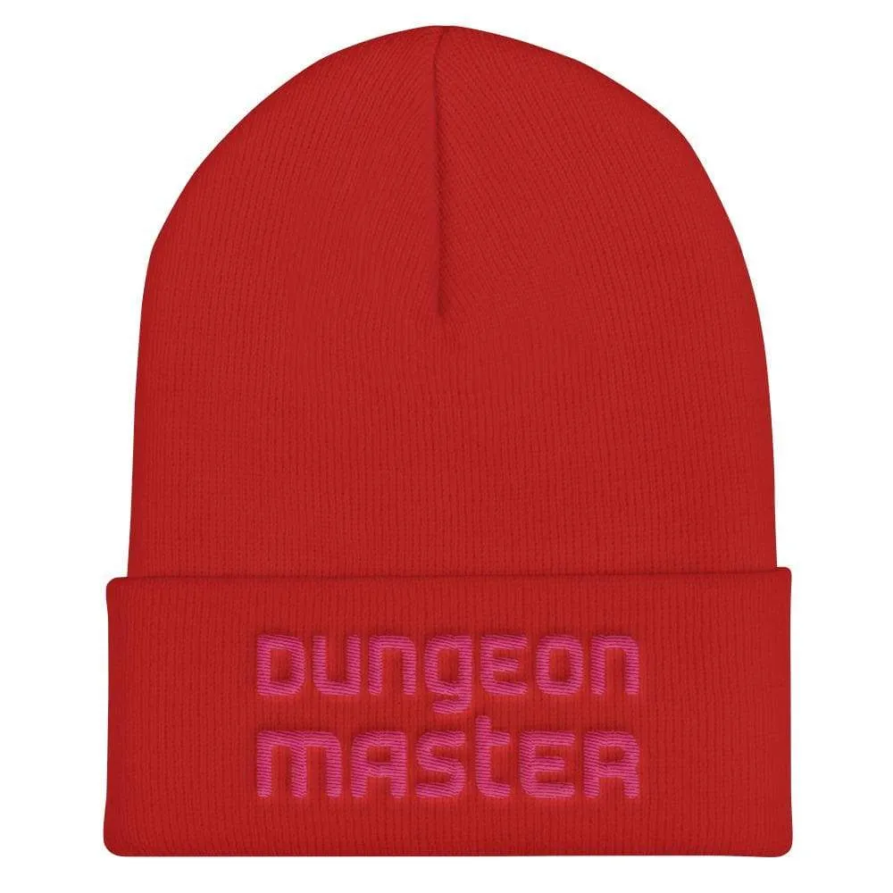 Dungeon Master DM Modern Pink Cuffed Beanie / Tuque