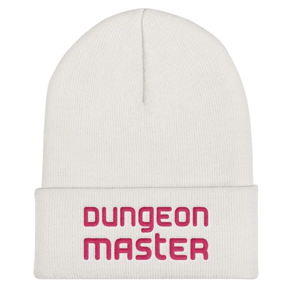 Dungeon Master DM Modern Pink Cuffed Beanie / Tuque