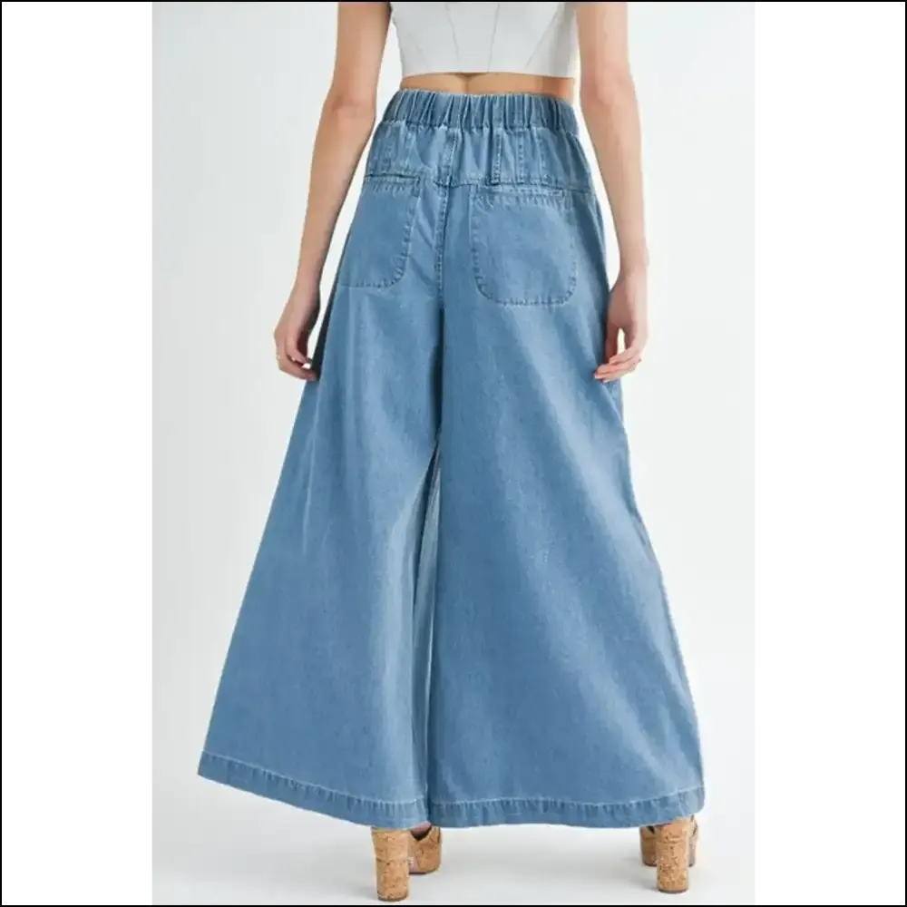Dusk Blue Denim: High Waist Wide Leg Jeans so Good, It's Criminal 👖 Needful Things. Mineral Wash