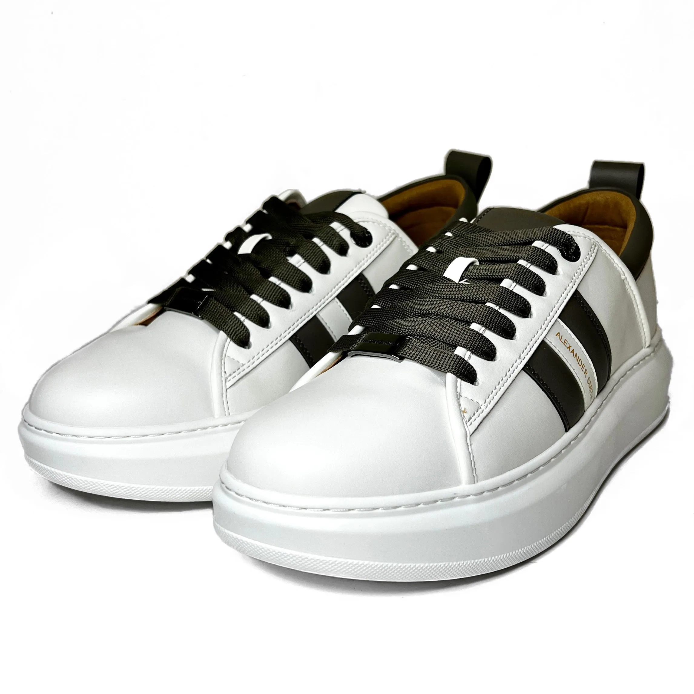 Eco-Wembley Man White/Grey Trainer