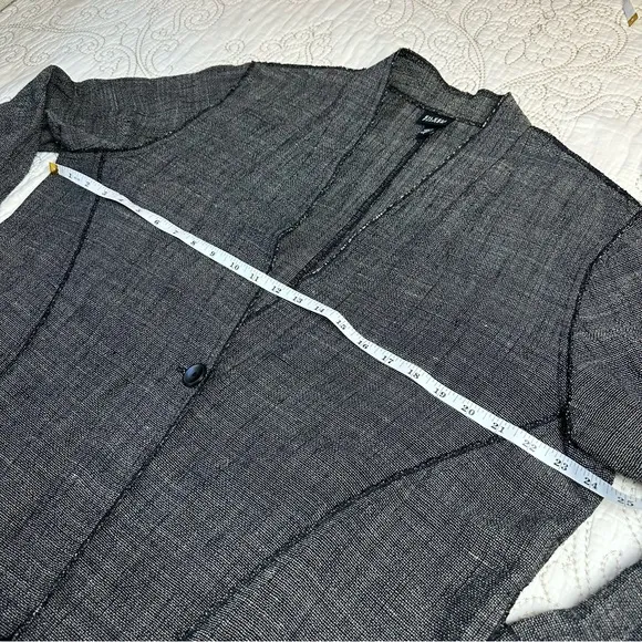 Eileen Fisher lightweight black &amp; white jacket