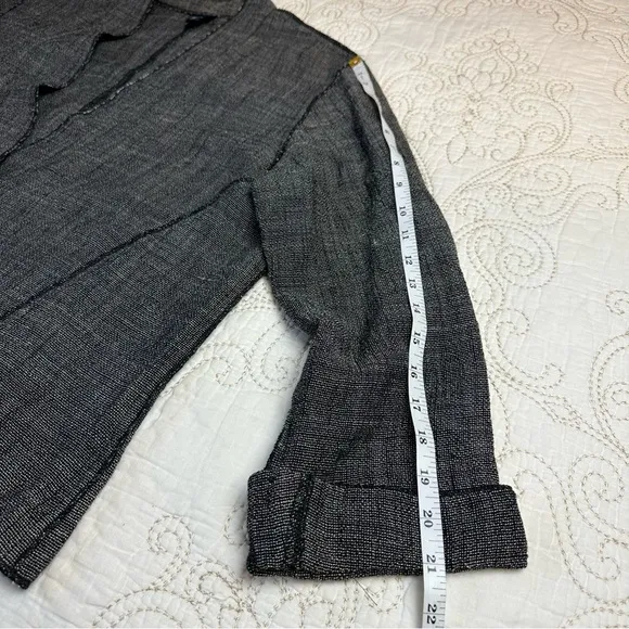 Eileen Fisher lightweight black &amp; white jacket