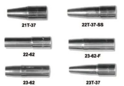 Esab Welding 23 Series Nozzles, Self-Insulated, Tip Flush, 1/2 in, For No. 3 Gun, 1230-1112