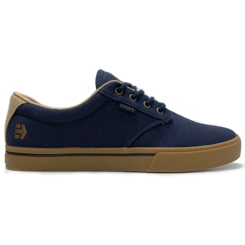 ETNIES JAMESON 2 ECO NAVY GOLD GUM TRAINERS