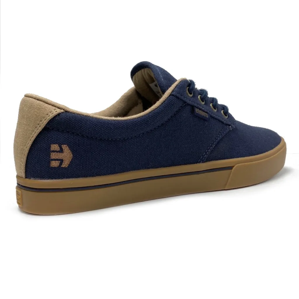 ETNIES JAMESON 2 ECO NAVY GOLD GUM TRAINERS
