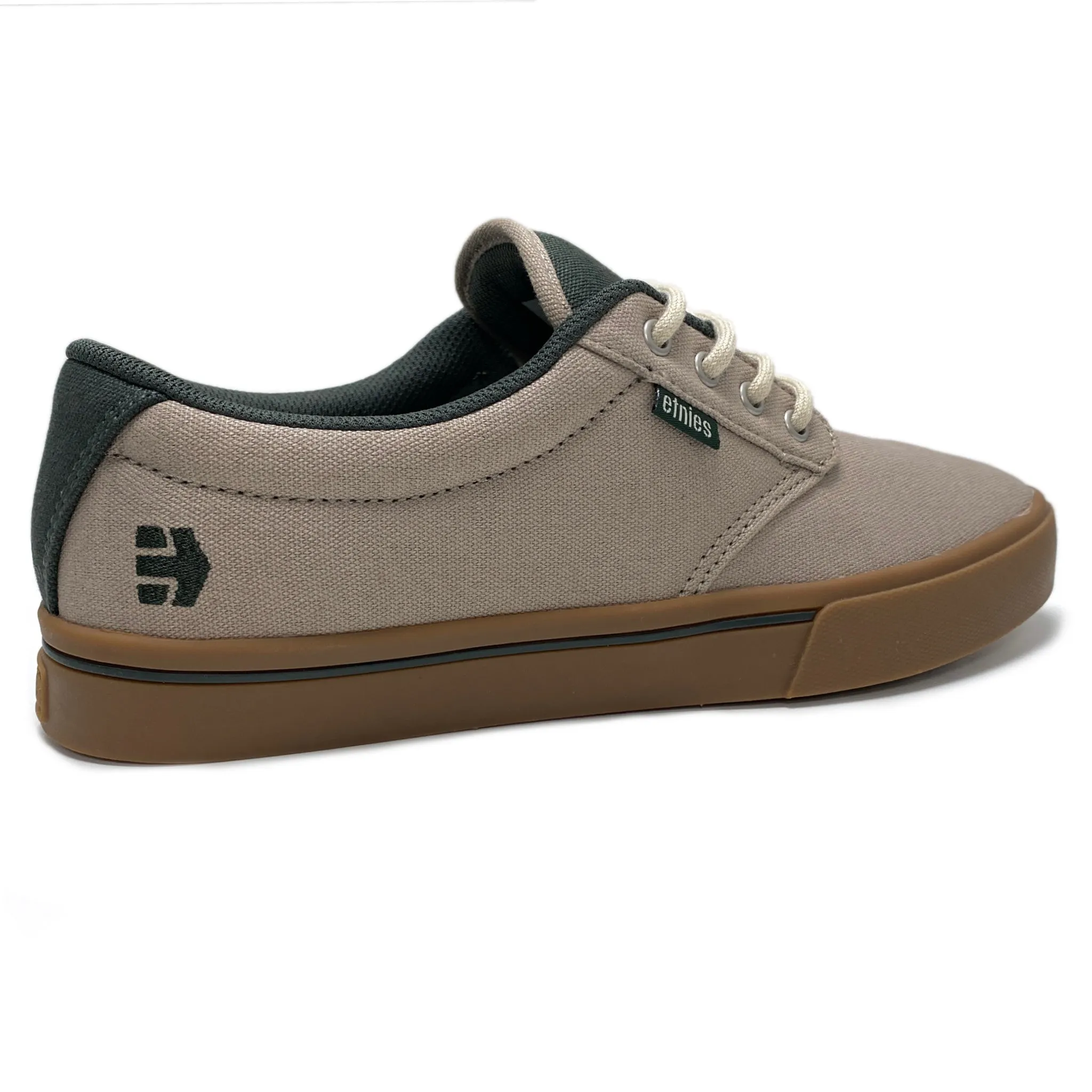 ETNIES JAMESON 2 ECO TAN GREEN GUM TRAINERS