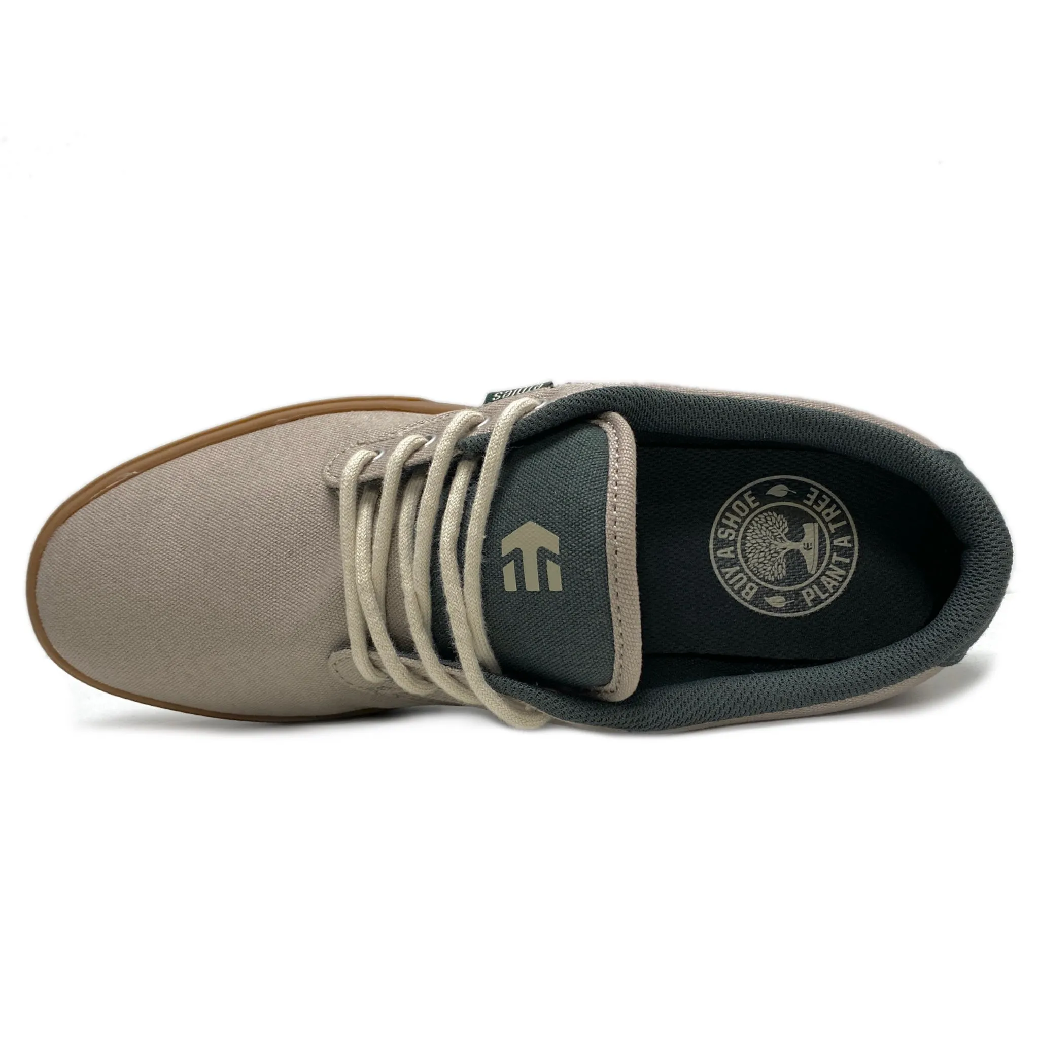 ETNIES JAMESON 2 ECO TAN GREEN GUM TRAINERS