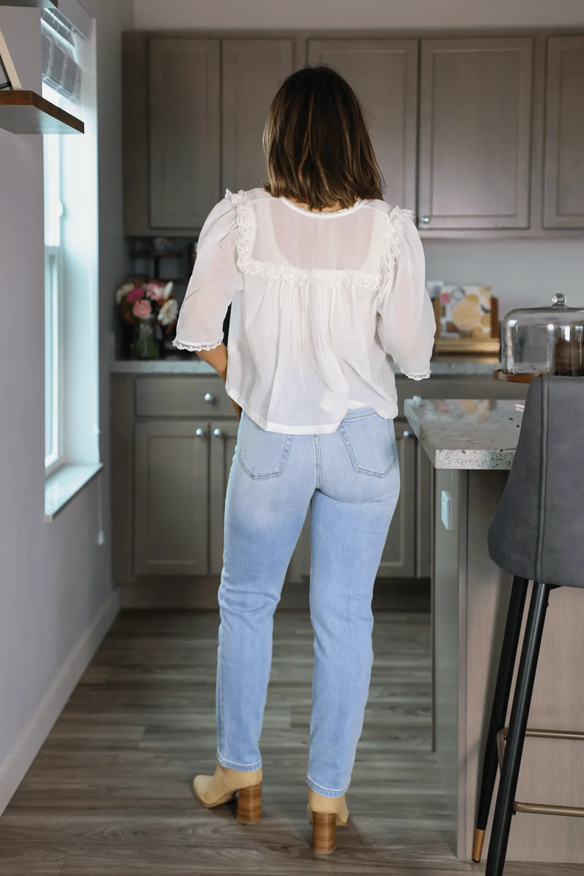 Everyday Light Wash High Rise Straight Leg Jeans - FINAL SALE