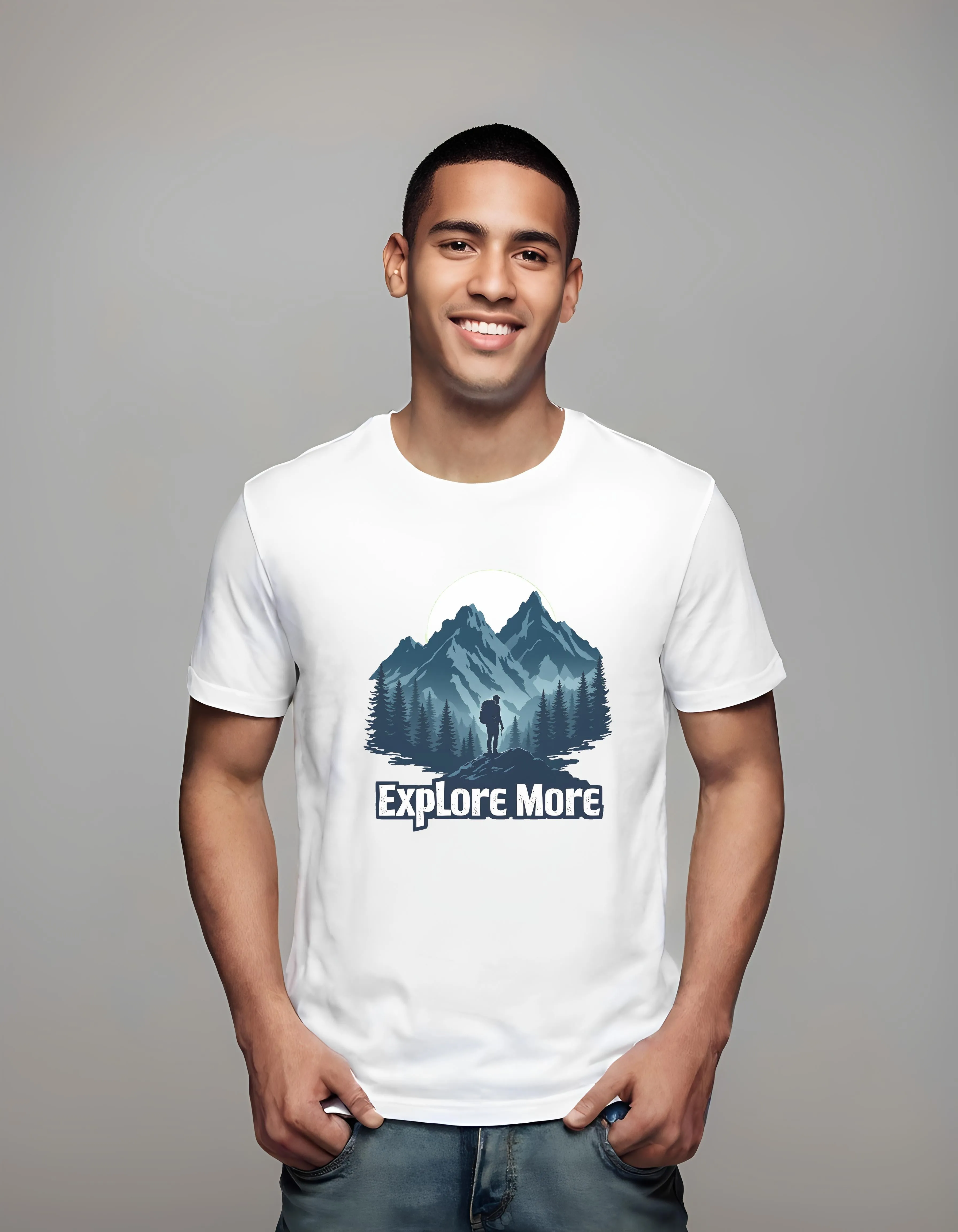 Explore More Mountain Adventure Design | Classic T-Shirt (Unisex)
