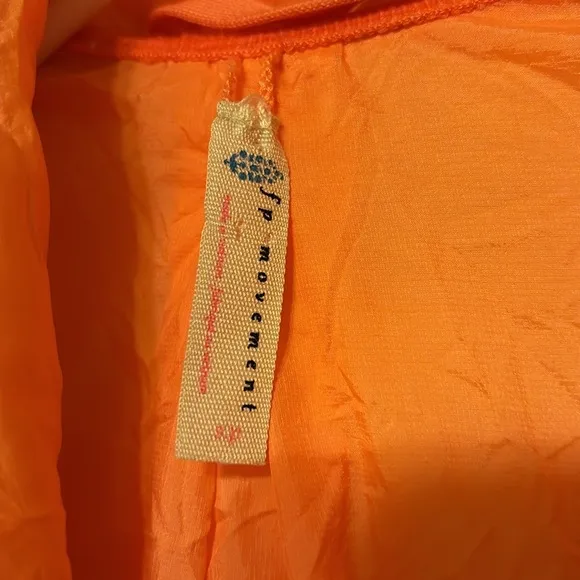 Free People Movement White Coral Juno Packable Puffer Jacket Reversible sz small