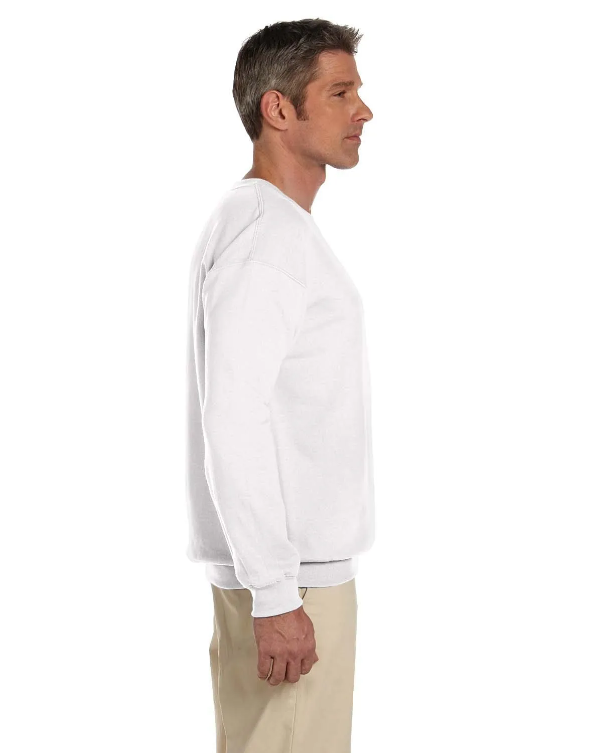 Gildan Lightweight 50/50 Crewneck Sweatshirt | White