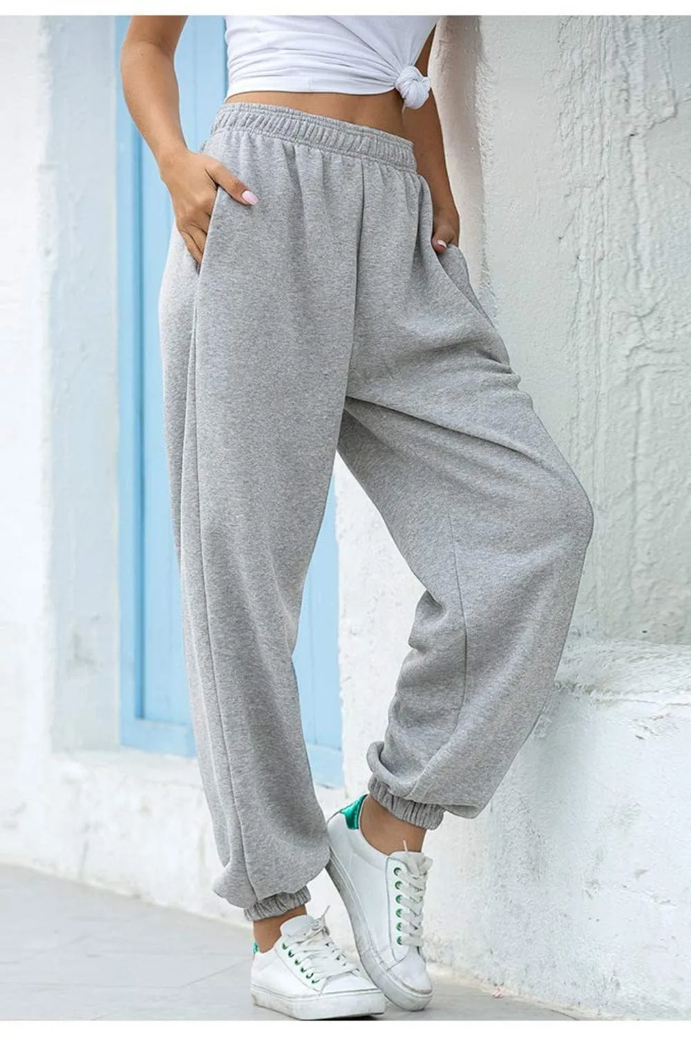 GYPSY - Elastic Waist Joggers with Pockets