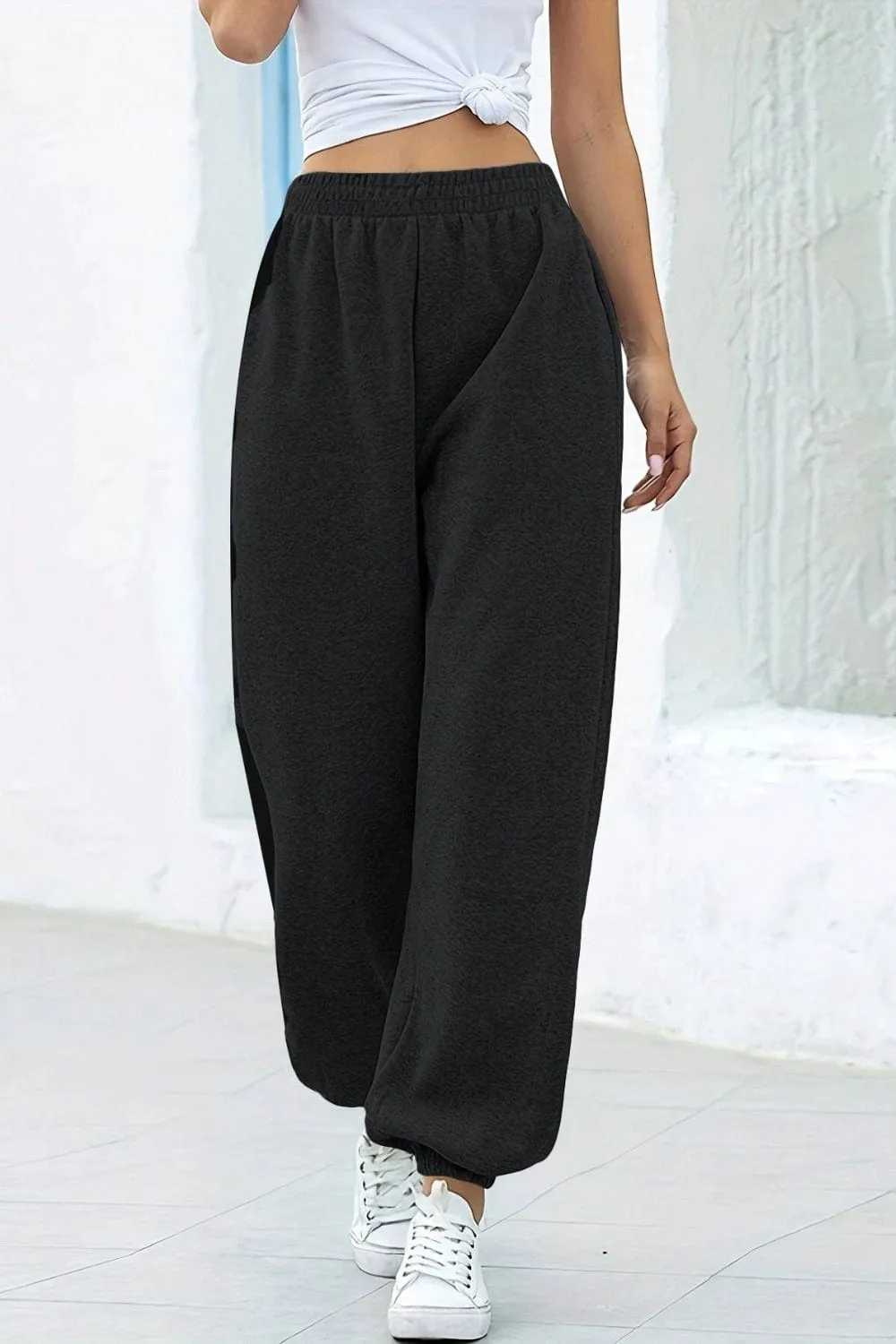 GYPSY - Elastic Waist Joggers with Pockets