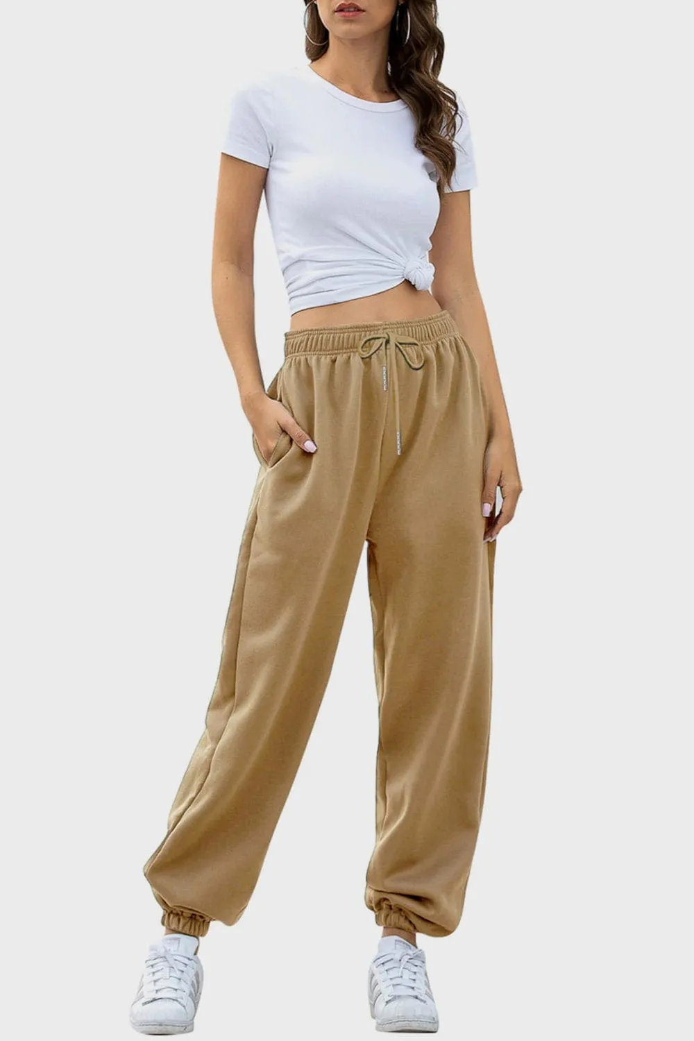 GYPSY - Elastic Waist Joggers with Pockets