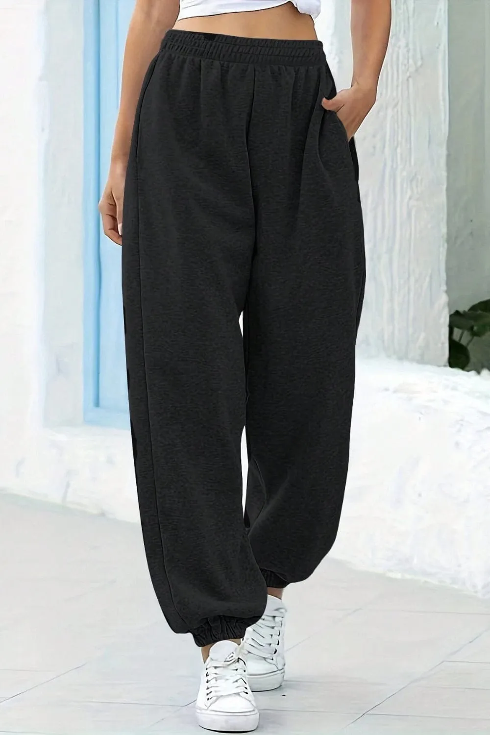 GYPSY - Elastic Waist Joggers with Pockets