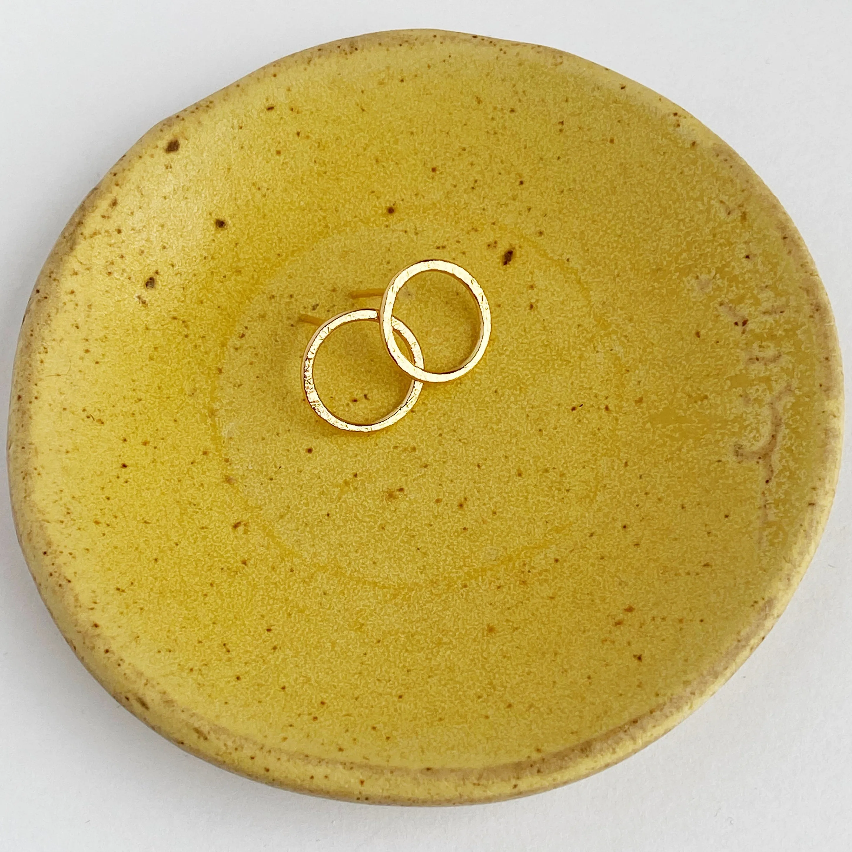 Halo Stud- 14k yellow gold-fill