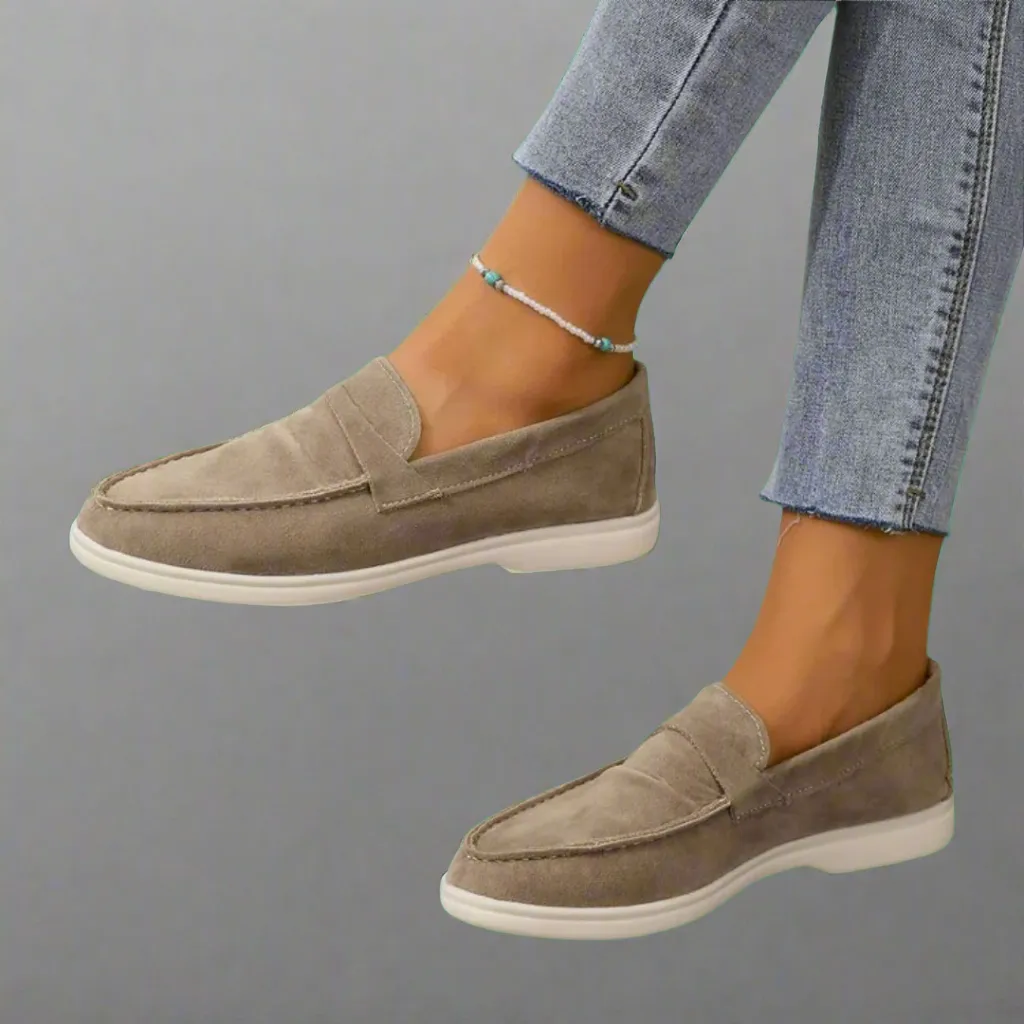 Hannah | Handcrafted Elegant Suede Moccasins